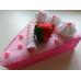 Sladký koláčik pre vaše kuchárky - hračka do kuchynky - Lovely Made Things (ružová/biela) - AMS1146