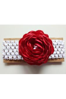 Krásna detská čelenka - Lovely Made Things (červená/biela) - AMS1228