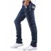 Jeans pánske nohavice (nebesky modrá) - AM5954