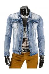Jeans pánska bunda (nebesky modrá)