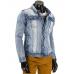 Jeans pánska bunda (nebesky modrá) - AM5684