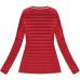 Libland dámska prešívaná bunda s kapucňou (červená) - AM9051-LD-7214